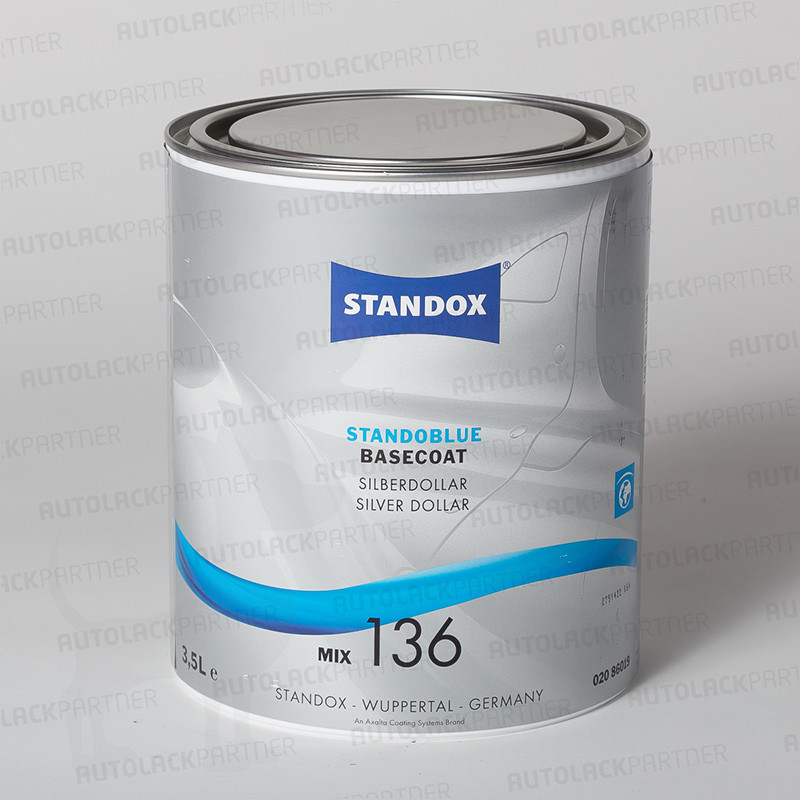 Standox Standoblue  Mix 136  Silberdollar 3,5 Liter