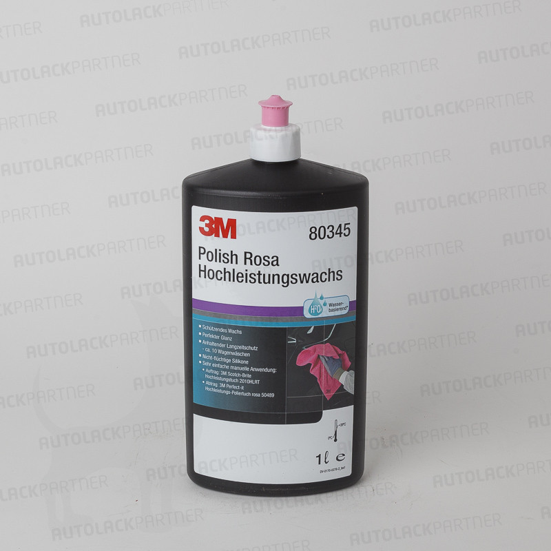 3M 80345 Polish Rosa Hochleistungswachs 1 Ltr