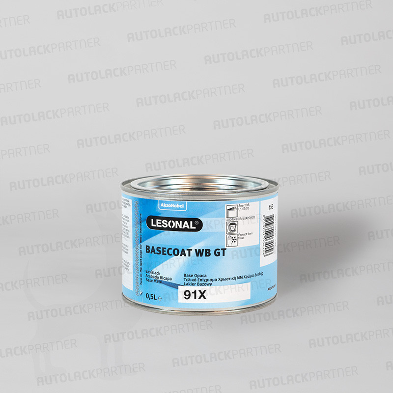 Lesonal WB GT 91X Basecoat 0,5 Liter - Silver Effect Medium