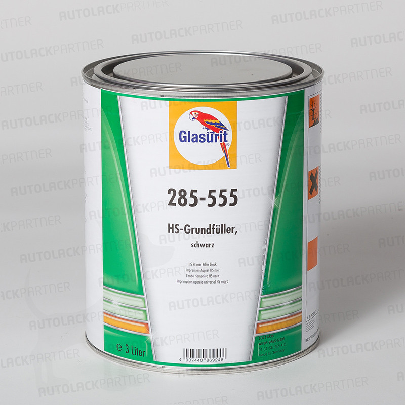 Glasurit 285-555 HS Füller Schwarz 3 Liter