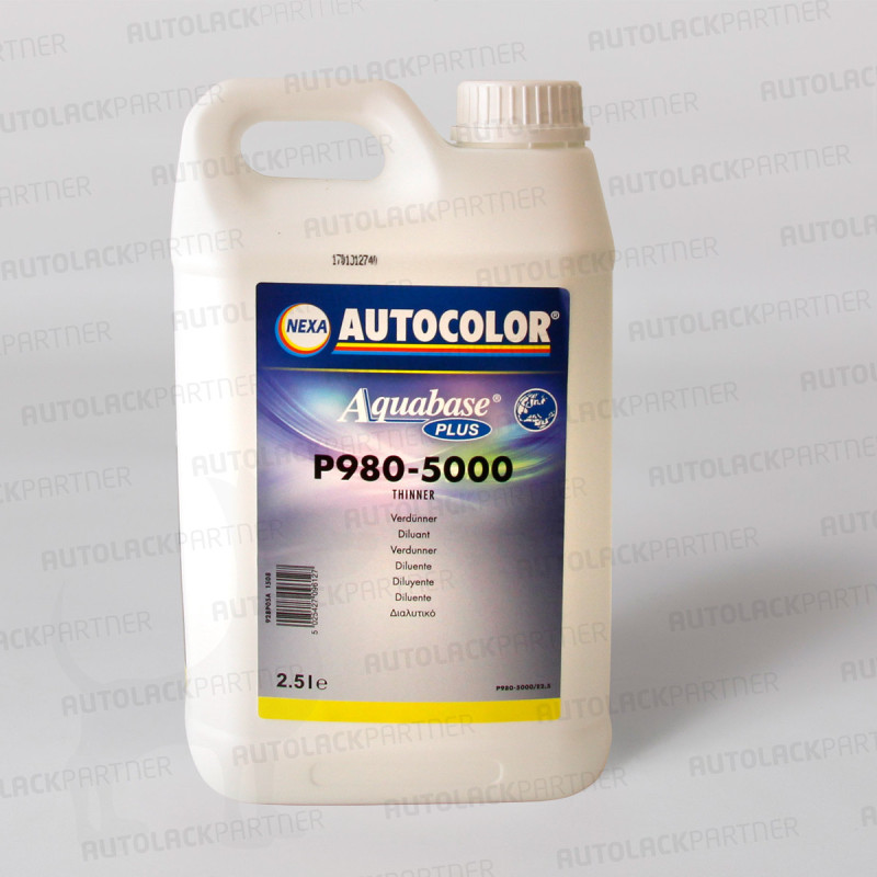 Nexa Aquabase Plus P980-5000 Thinner - 2,5 ltr