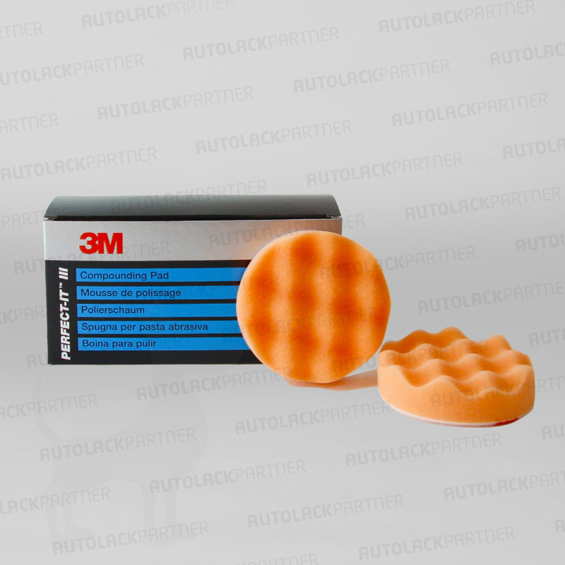 3M 50472 Polierschaum 75mm Orange Genoppt