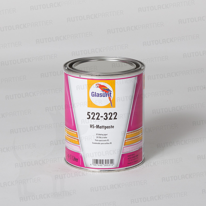 Glasurit 522-322 HS Mattpaste (Mattierungs-Additiv) 1 Liter